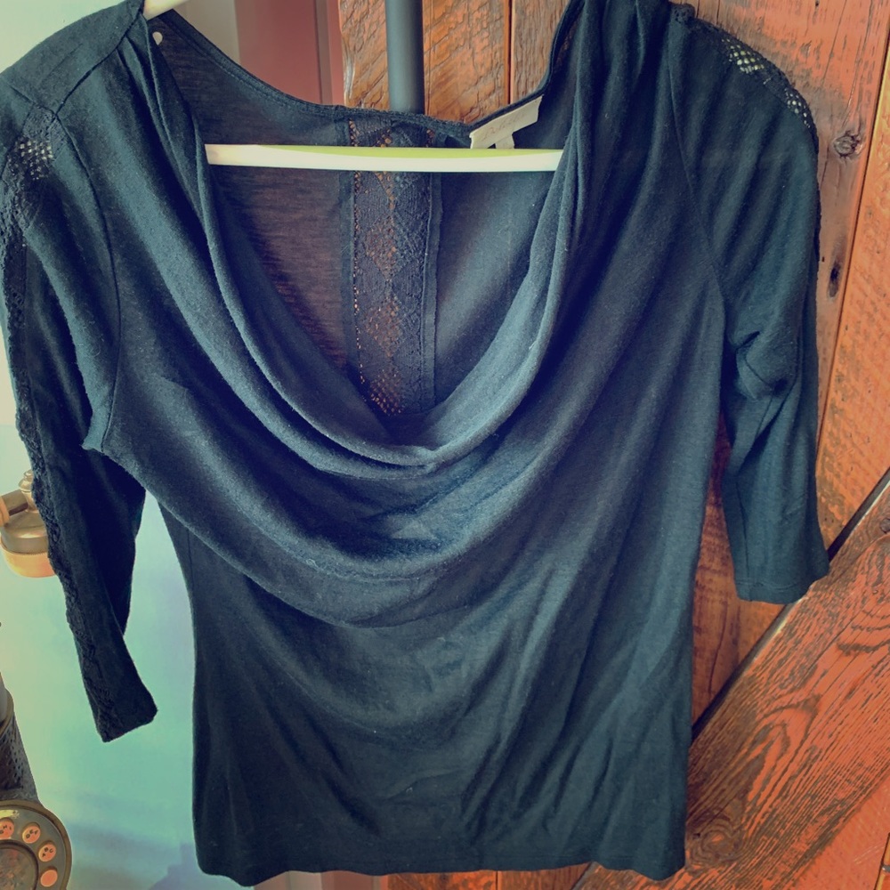 Anthropologie cowl neck top
